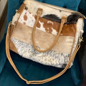 Myra cowhide laptop bag